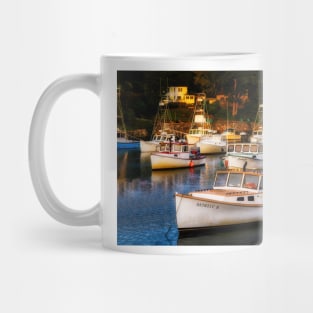 Perkins Cove Lobster Boats Mug